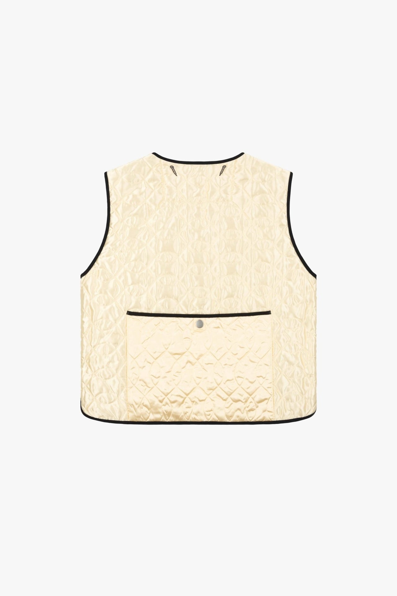 Utility Quilt Vest - Ivory / Amber