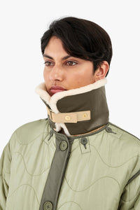 Aviator Collar - Blush / Moss