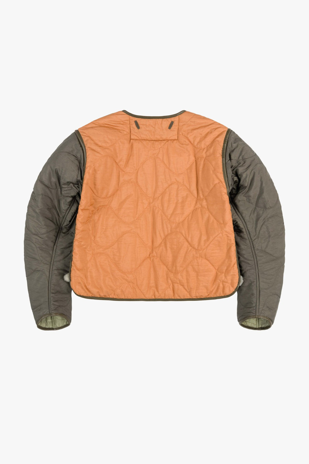 Aviator Shearling Jacket - Dark Olive / Pale Jade