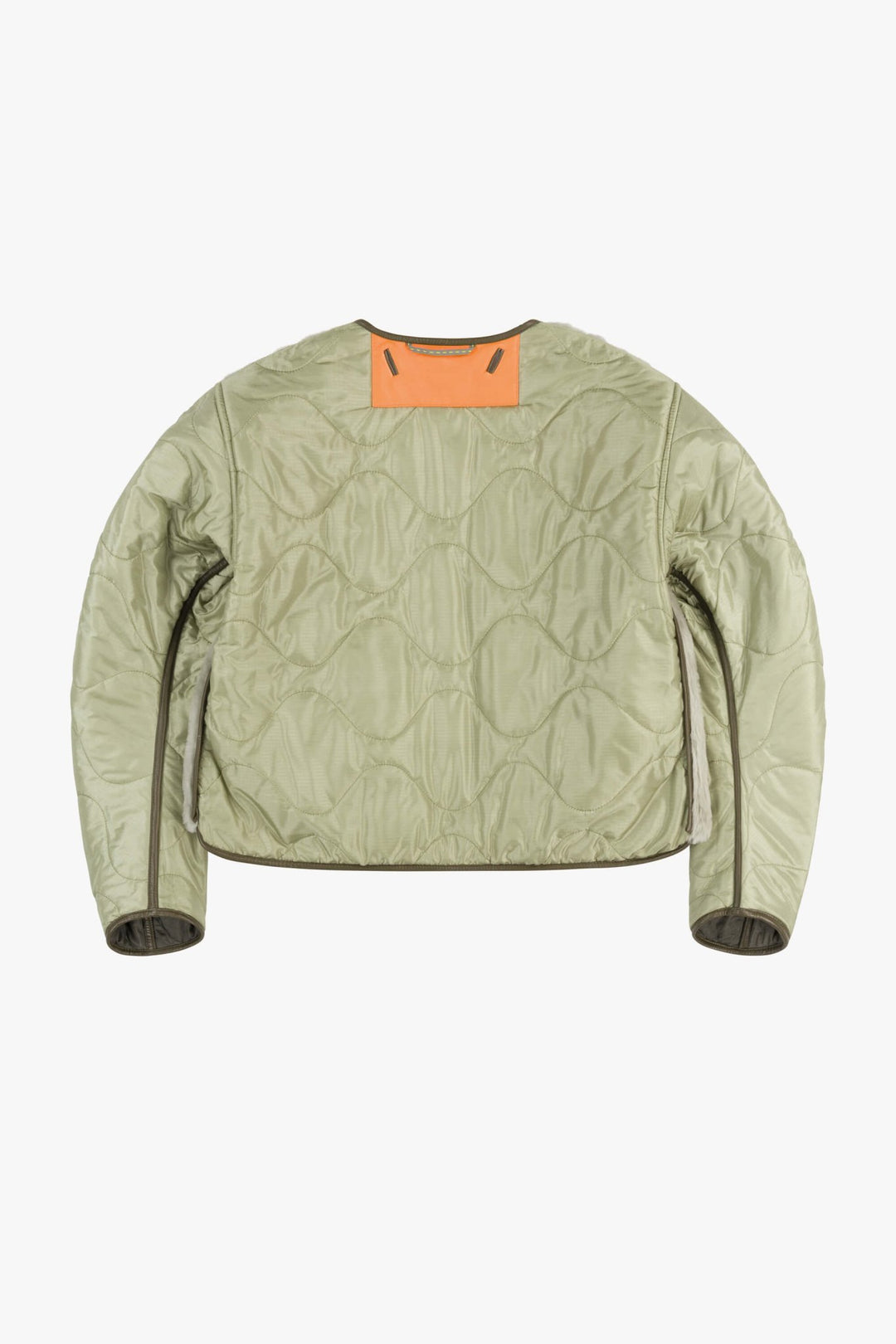 Aviator Shearling Jacket - Dark Olive / Pale Jade