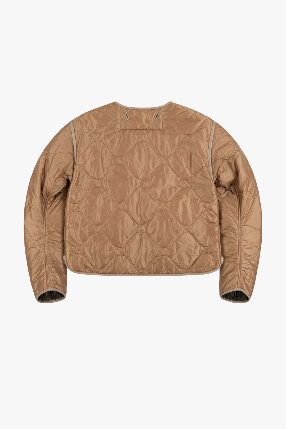 Aviator Shearling Jacket - Taupe / Blush