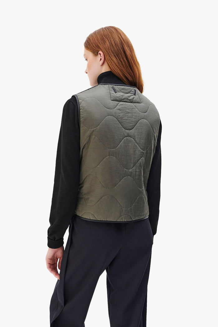 Aviator Shearling Vest - Black / Black