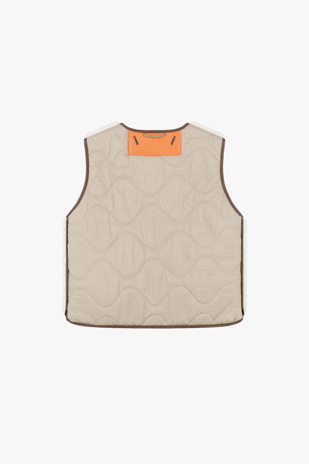 Aviator Shearling Vest - Chocolate / Natural