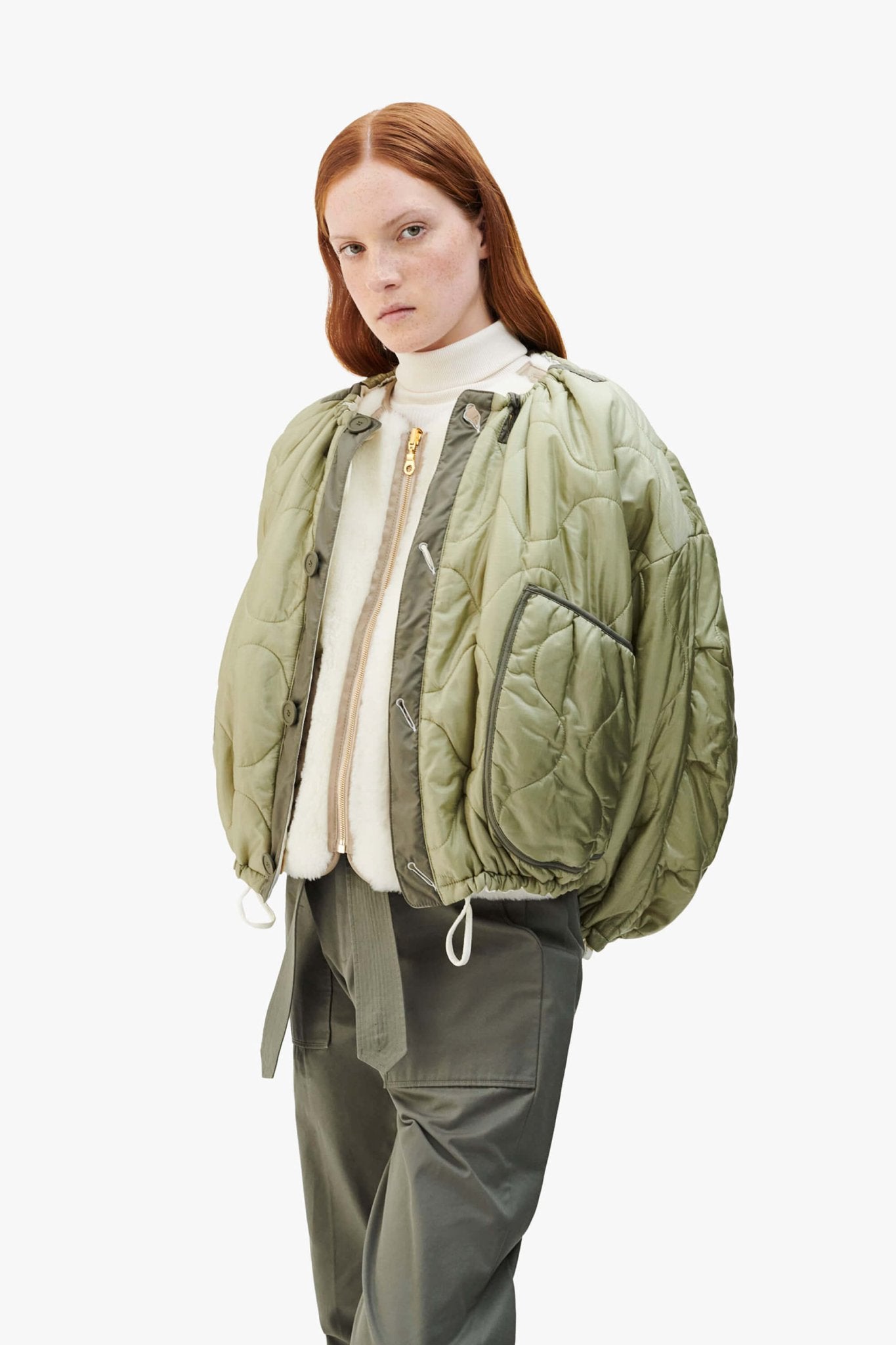 Aviator Shearling Vest - Ivory / Natural