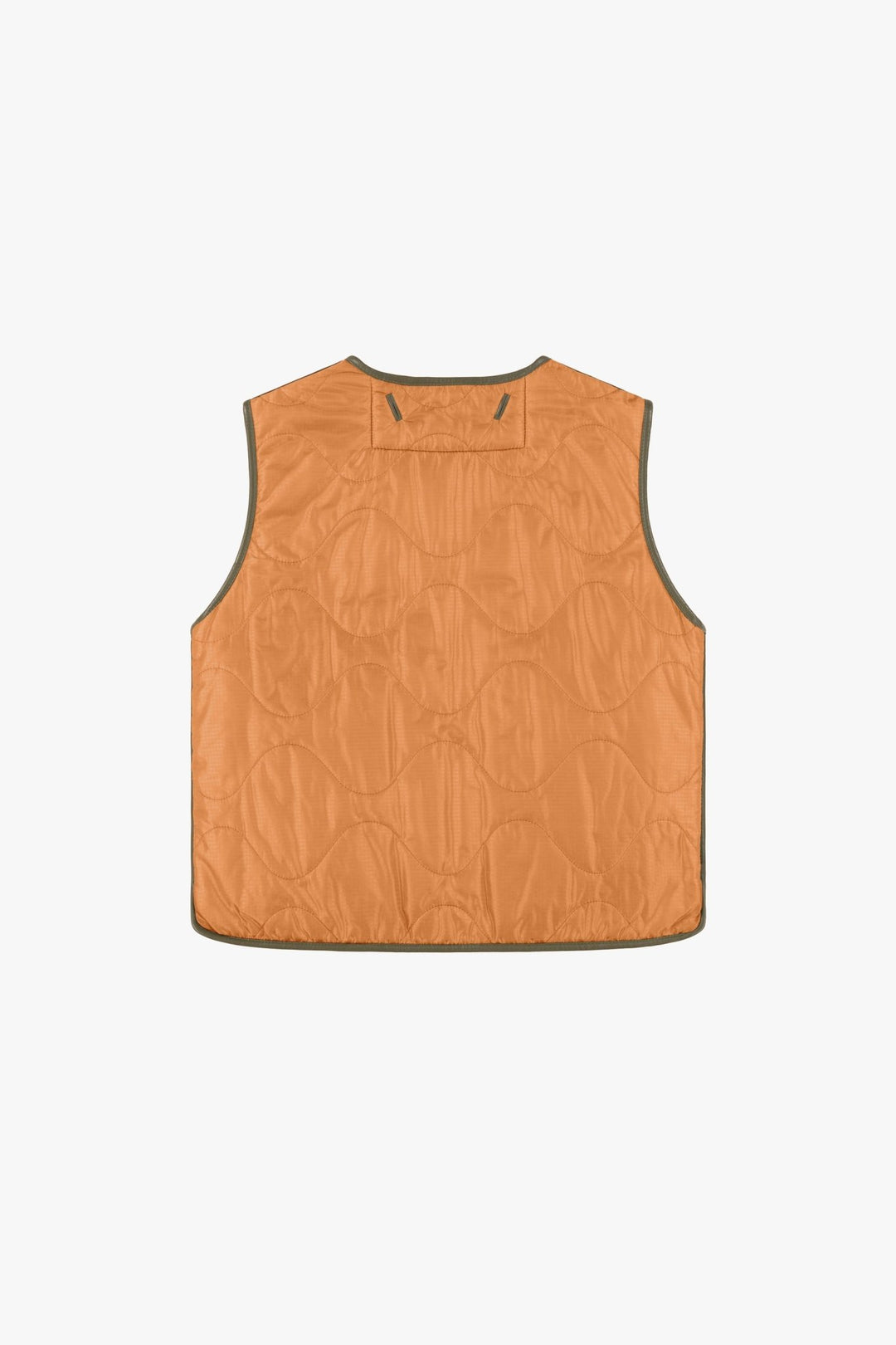 Aviator Shearling Vest - Dark Olive / Pale Jade