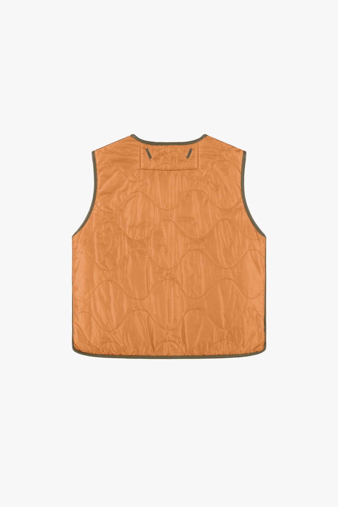 Aviator Shearling Vest - Dark Olive / Pale Jade