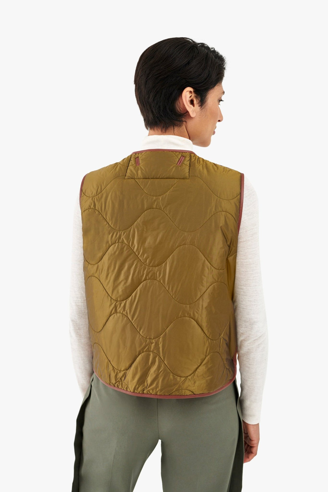 Aviator Shearling Vest - Tan / Natural