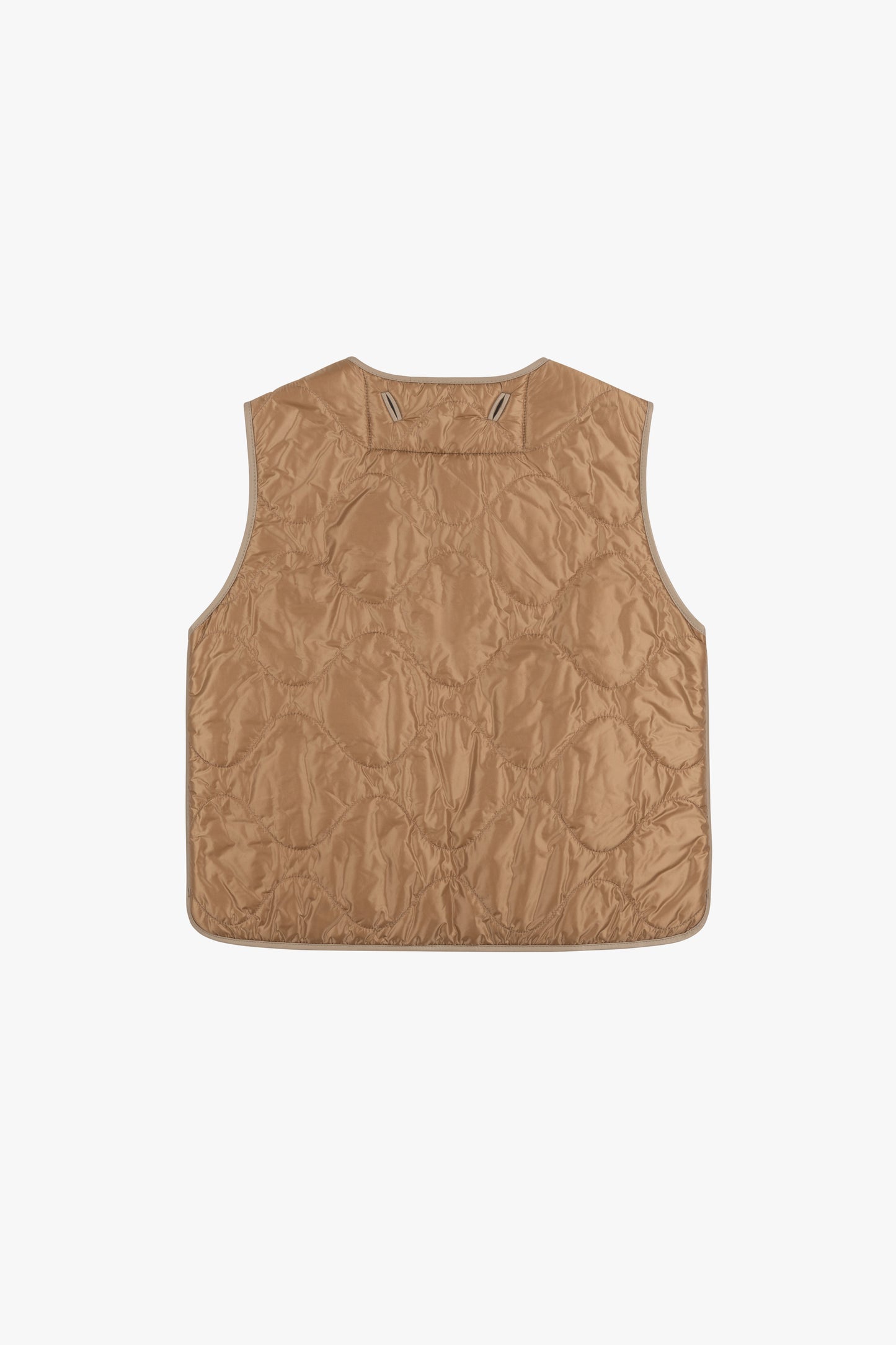 Aviator Shearling Vest - Taupe / Blush