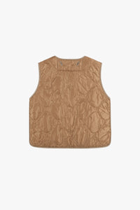 Aviator Shearling Vest - Taupe / Blush