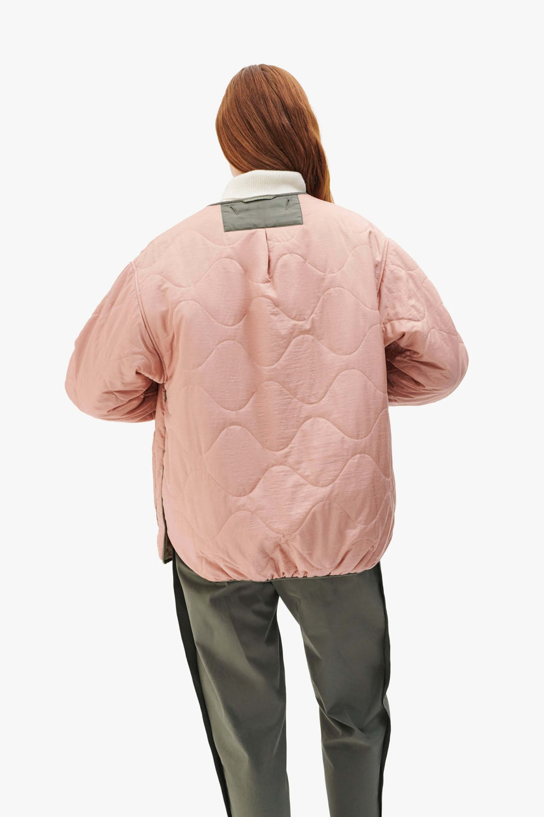 Signature Cropped Quilt - Pale Pink / Pale Sage