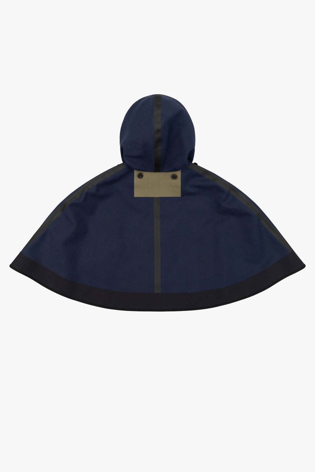 Weatherproof Bonded Hooded Cape - Navy / Green Plaid