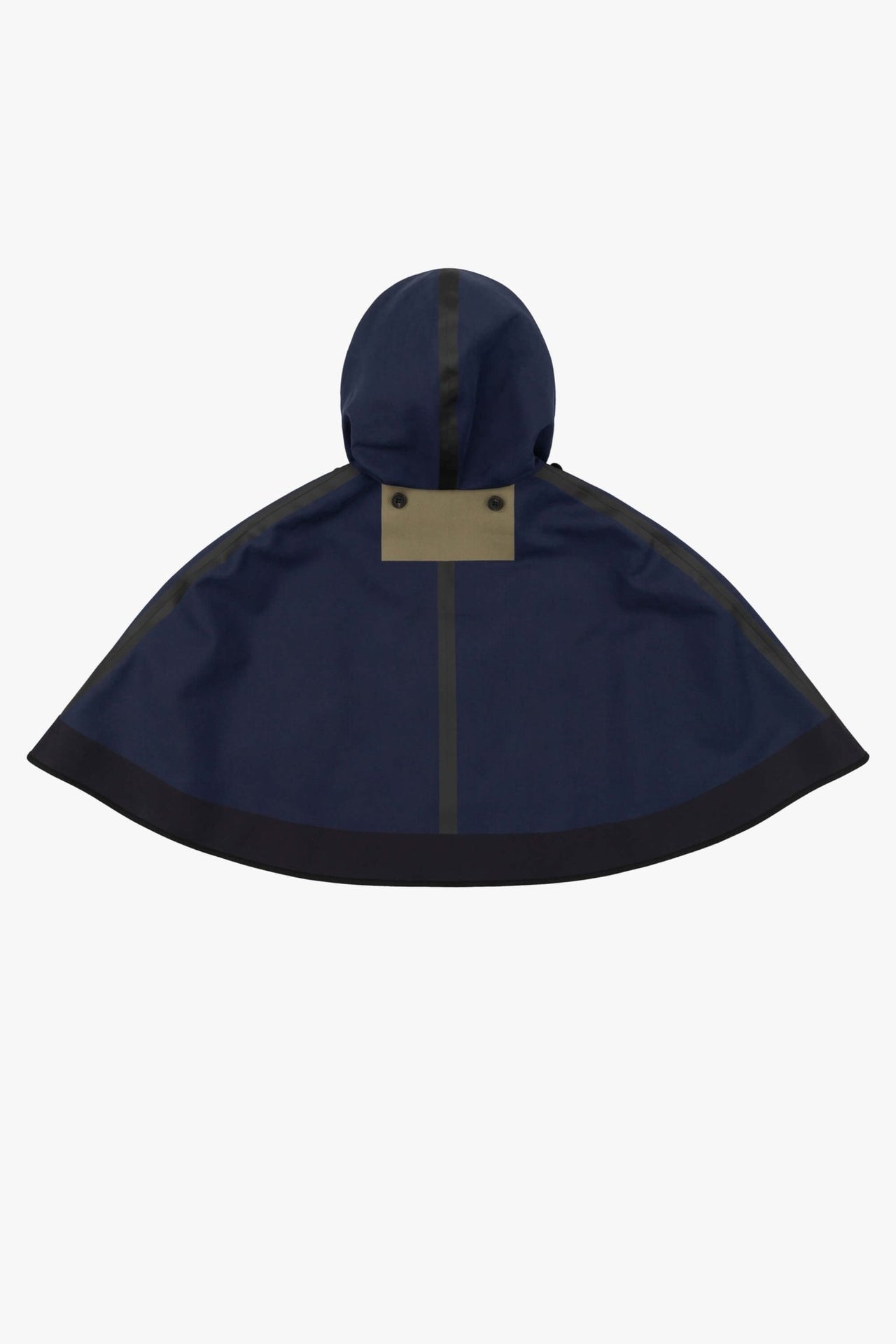 Weatherproof Bonded Hooded Cape - Navy / Green Plaid
