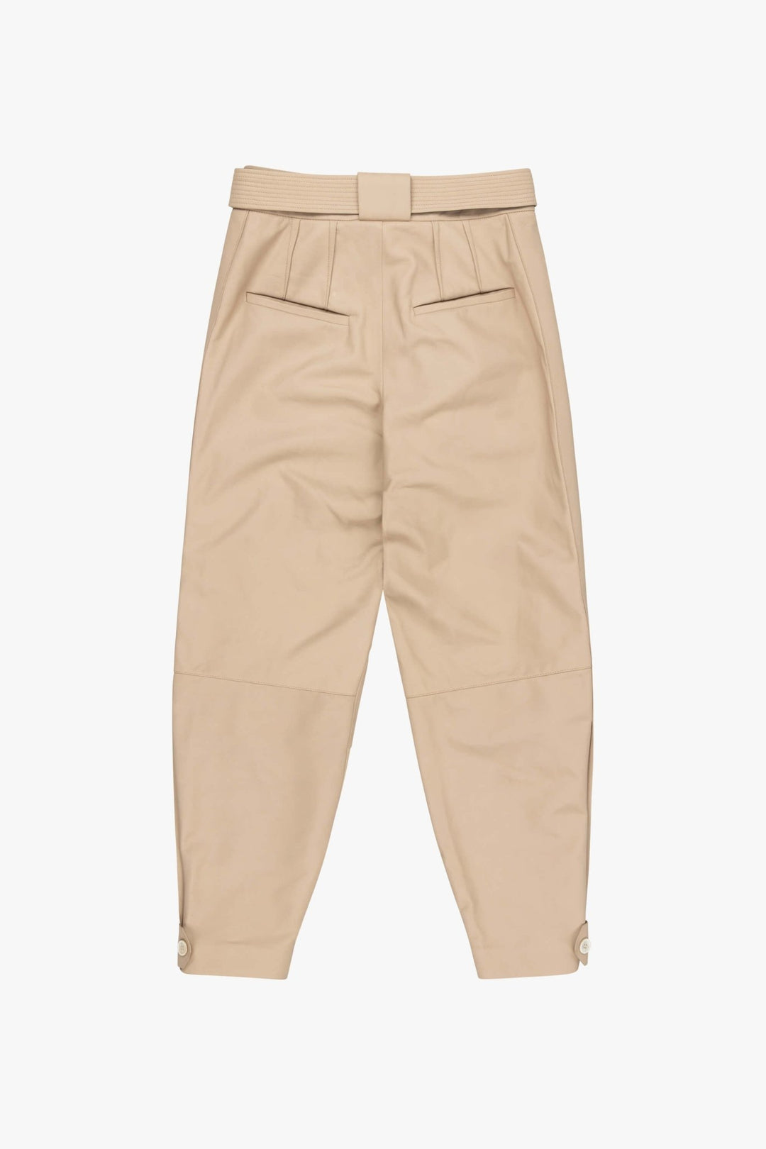 Leather Trousers - Stone