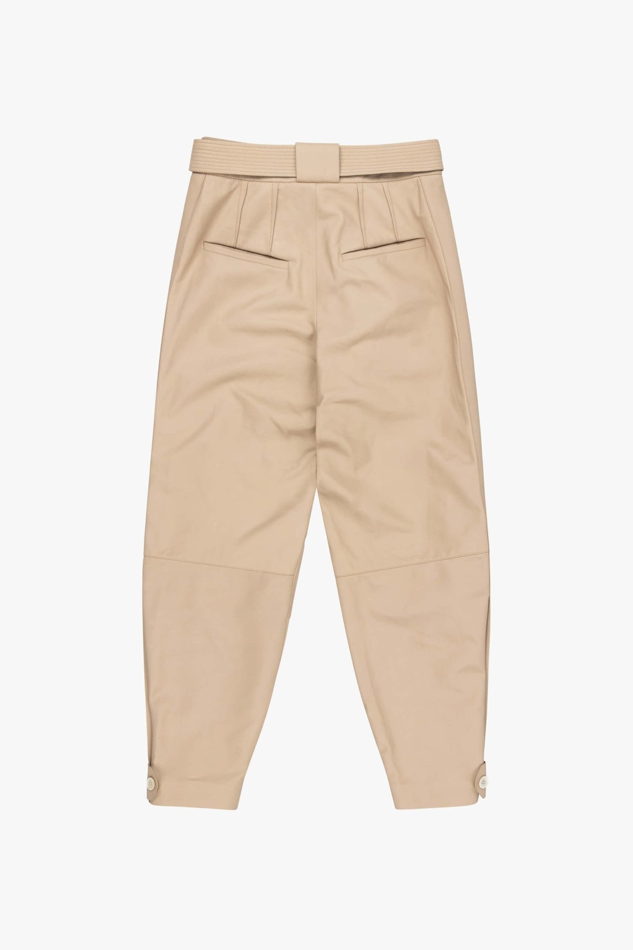 Leather Trousers - Stone