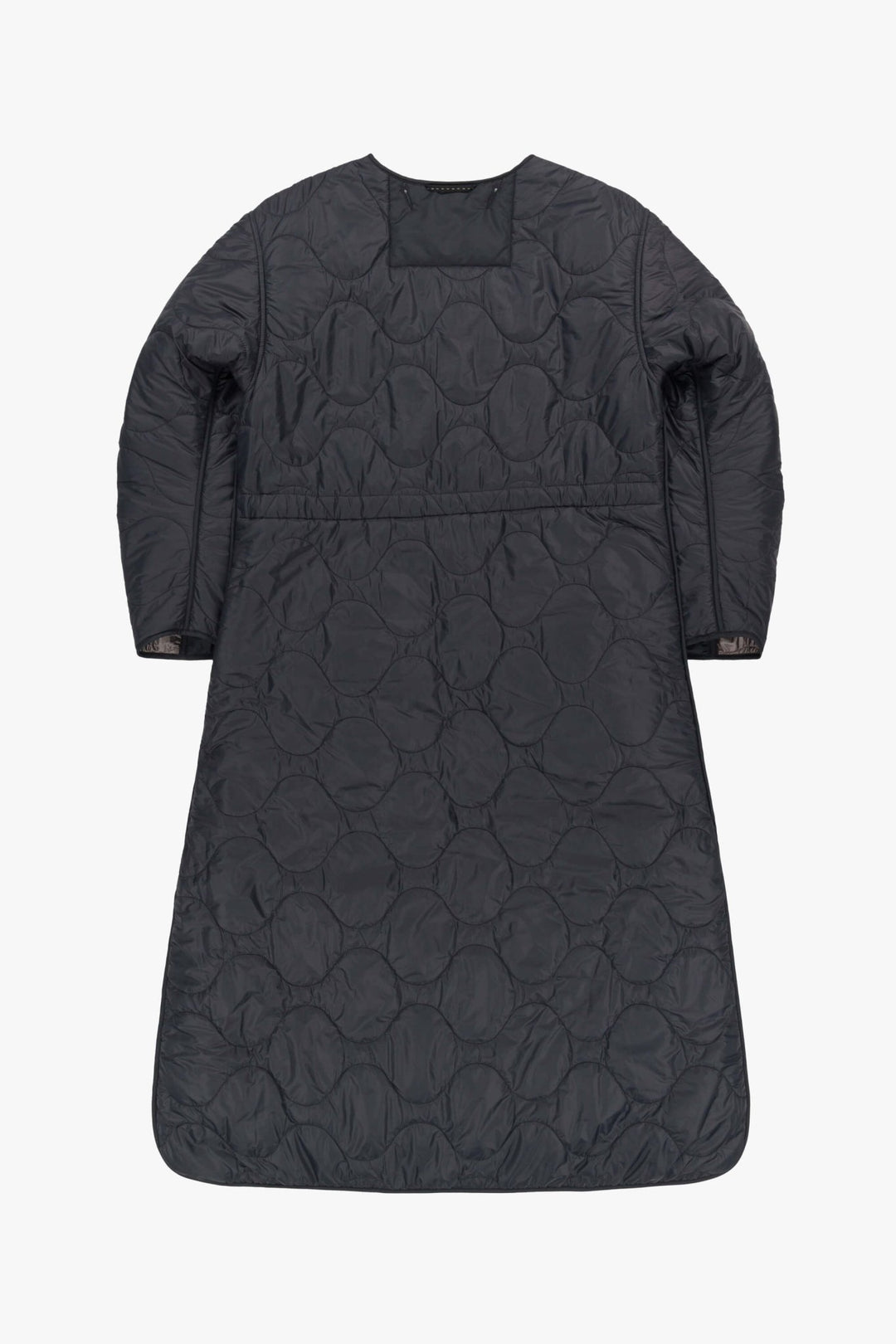 Signature Patchwork Long Quilt - Black / Slate