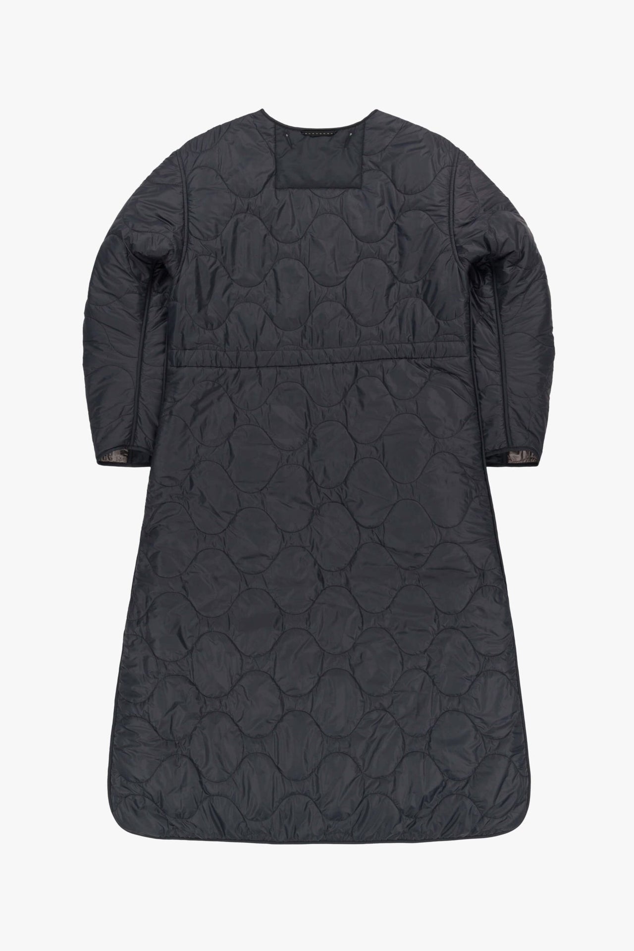 Signature Patchwork Long Quilt - Black / Slate