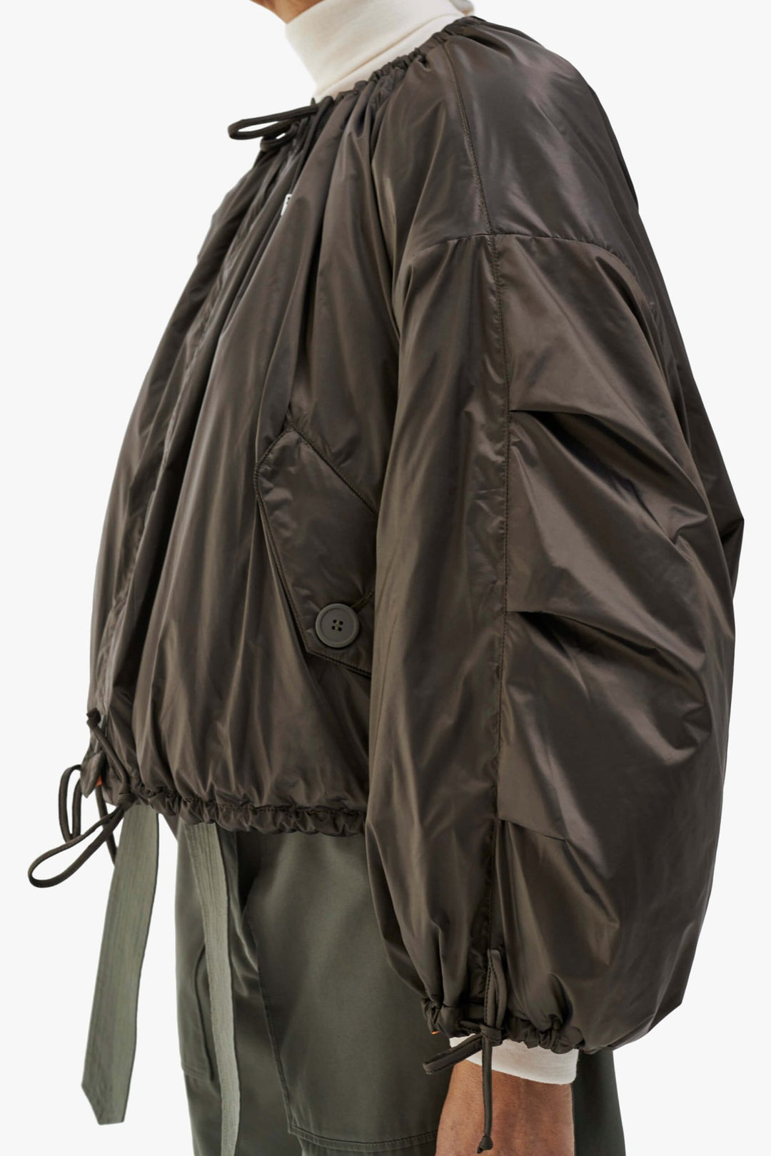 Parachute Quilted Bomber - Clementine / Peat