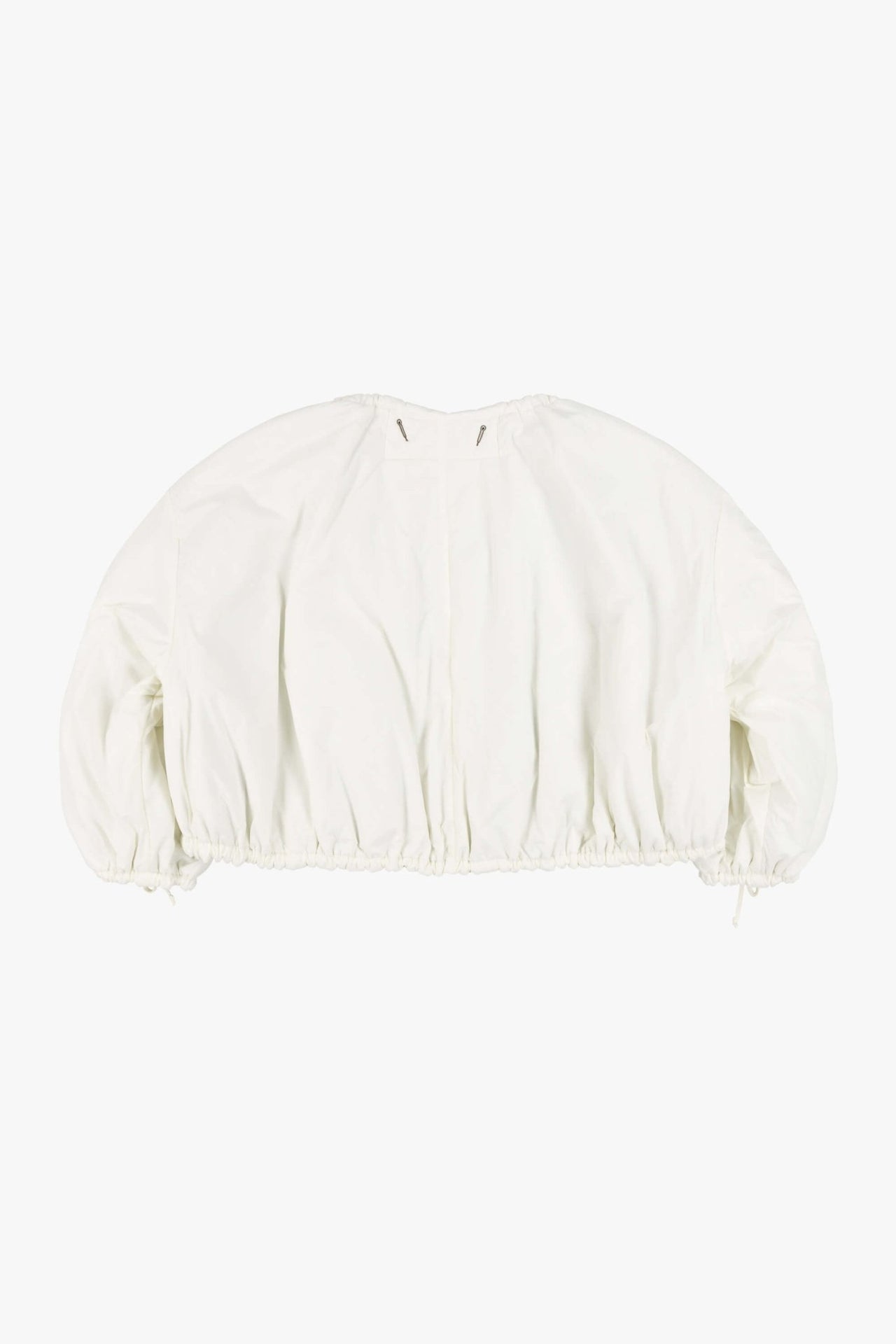 Parachute Quilted Bomber - Pale Sage / White