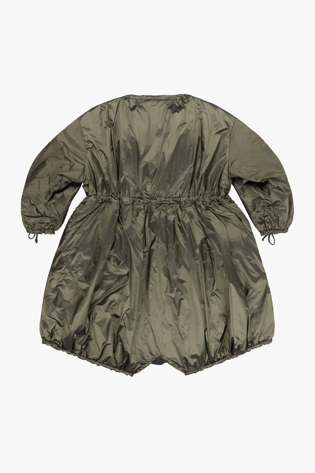 Parachute Quilted Parka - Dark Olive / Black