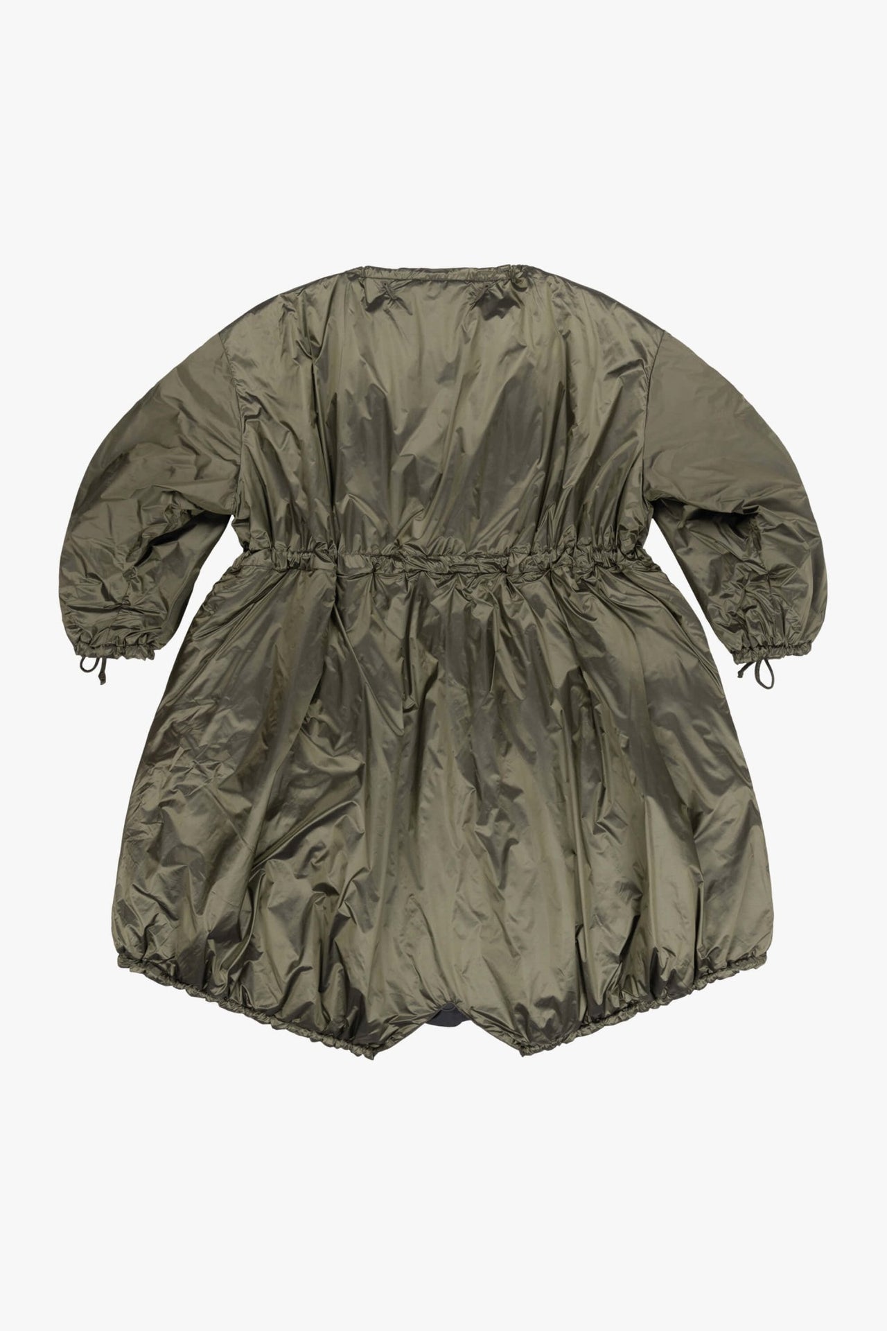 Parachute Quilted Parka - Dark Olive / Black