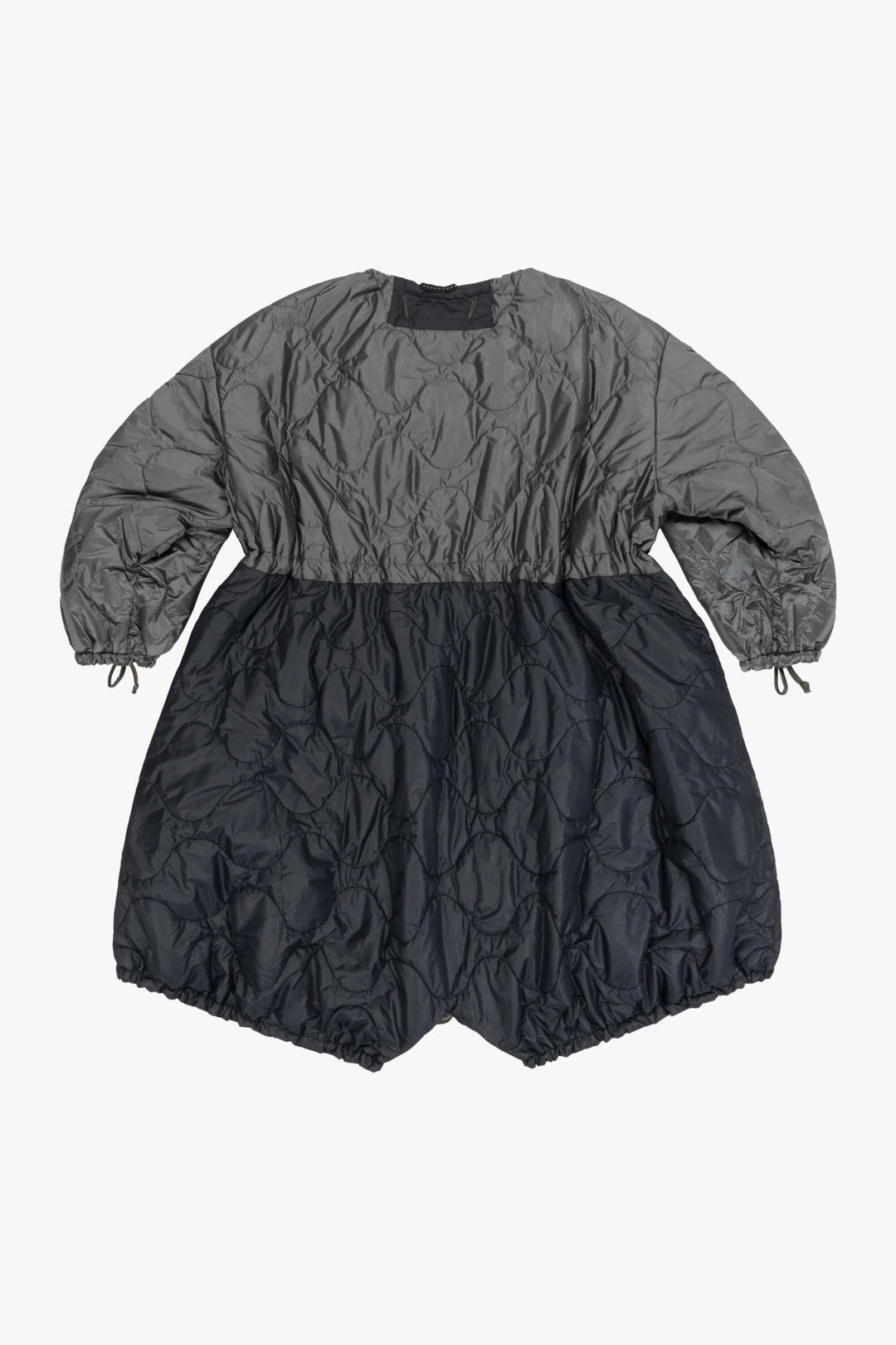 Parachute Quilted Parka - Dark Olive / Black