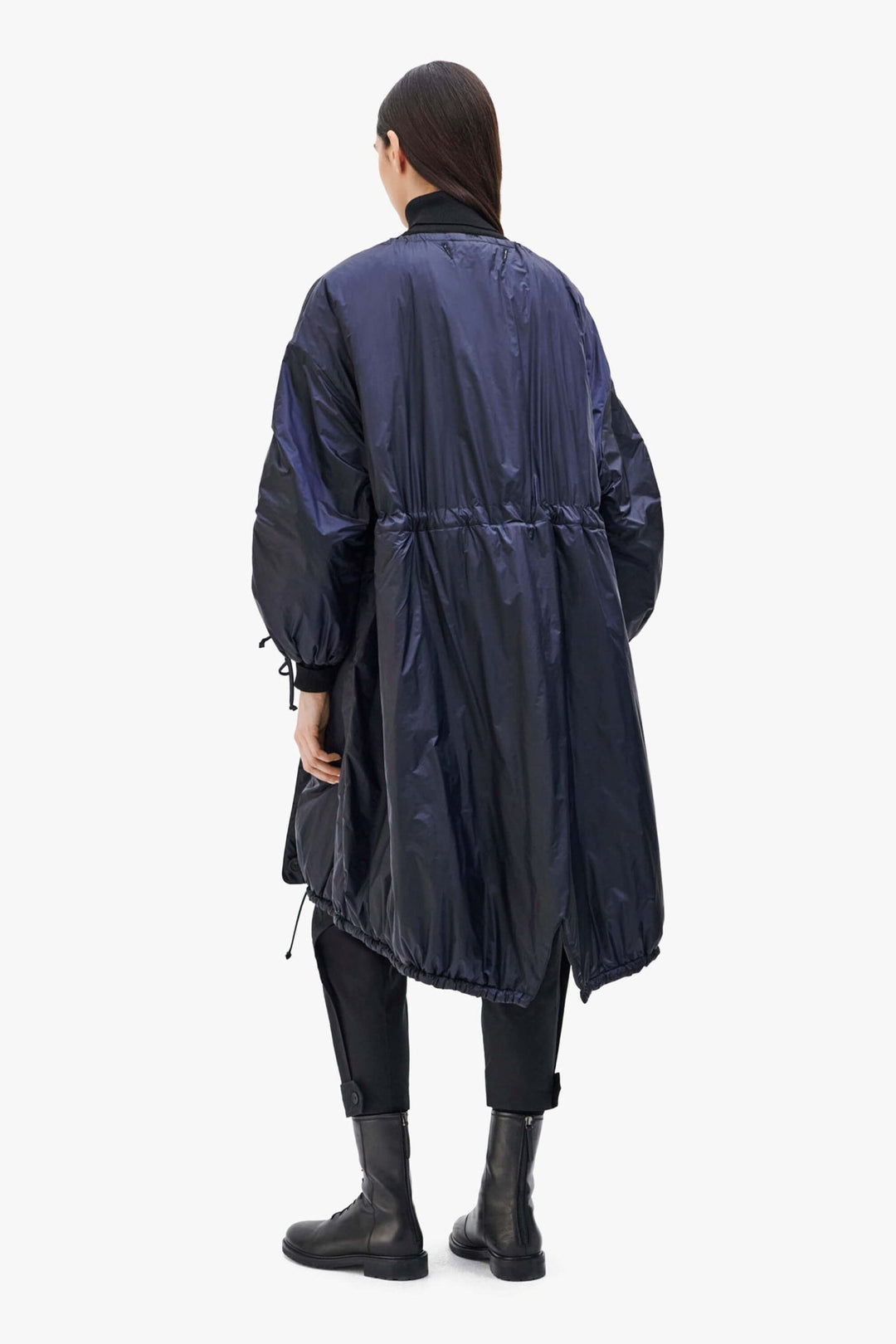 Parachute Quilted Parka - Dark Olive & Black / Midnight