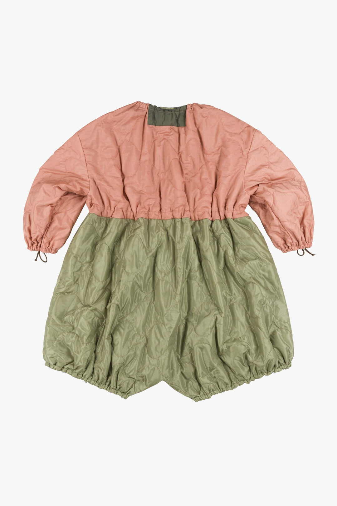 Parachute Quilted Parka - Pale Pink / Bronze