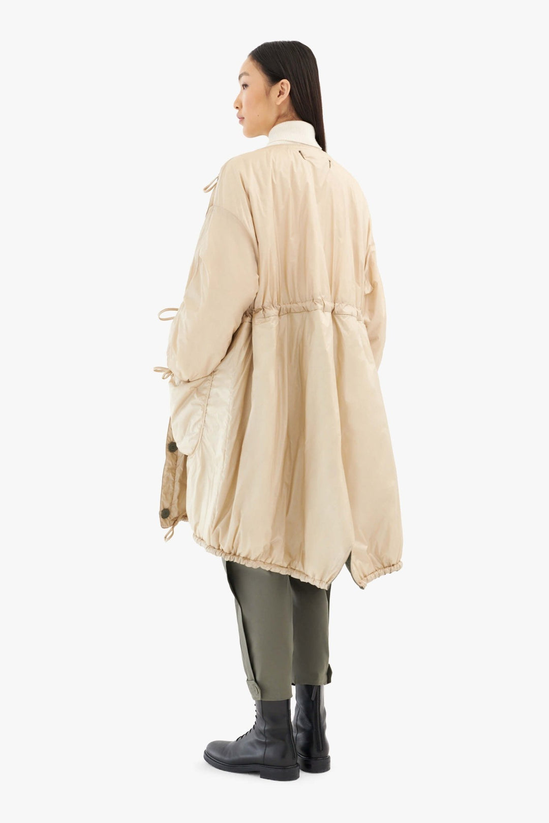 Parachute Quilted Parka - Soft Peach / Oyster