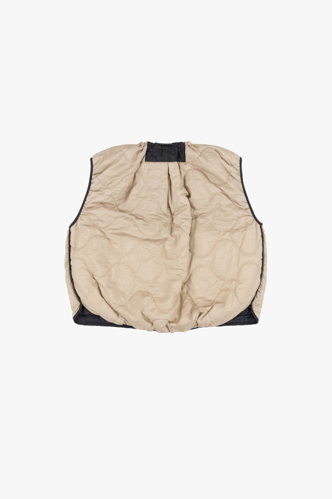 Parachute Quilted Vest - Stone / Black