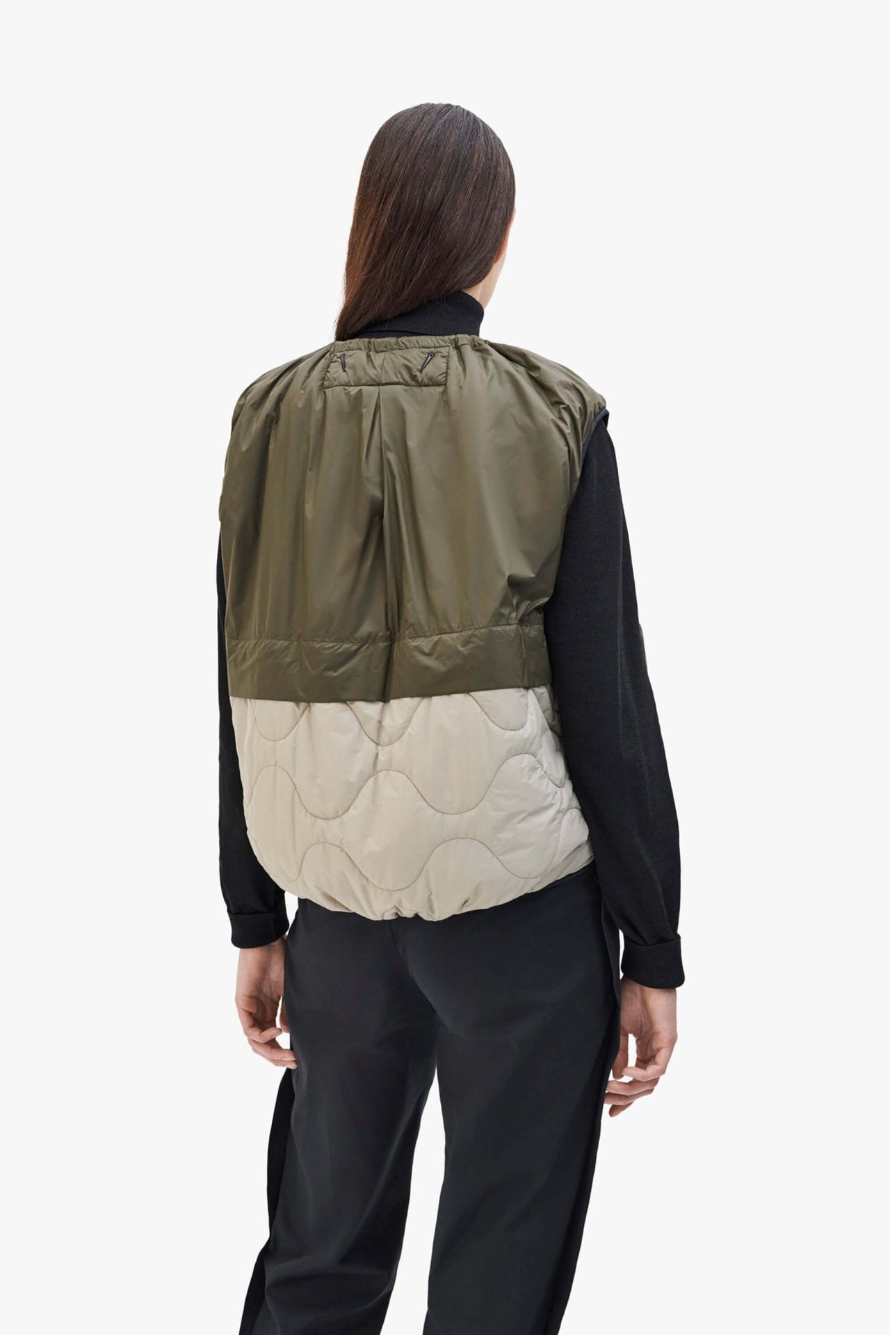 Parachute Quilted Vest - Cobalt / Dark Olive