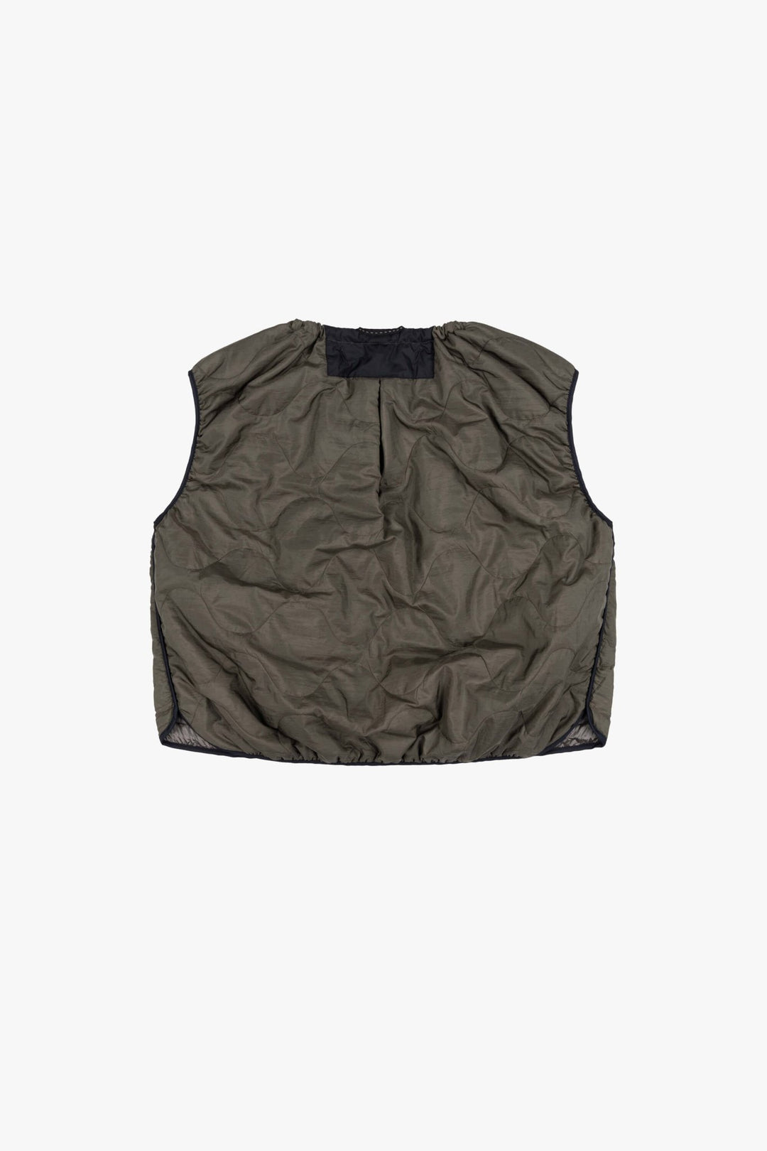 Parachute Quilted Vest - Dark Olive / Granite