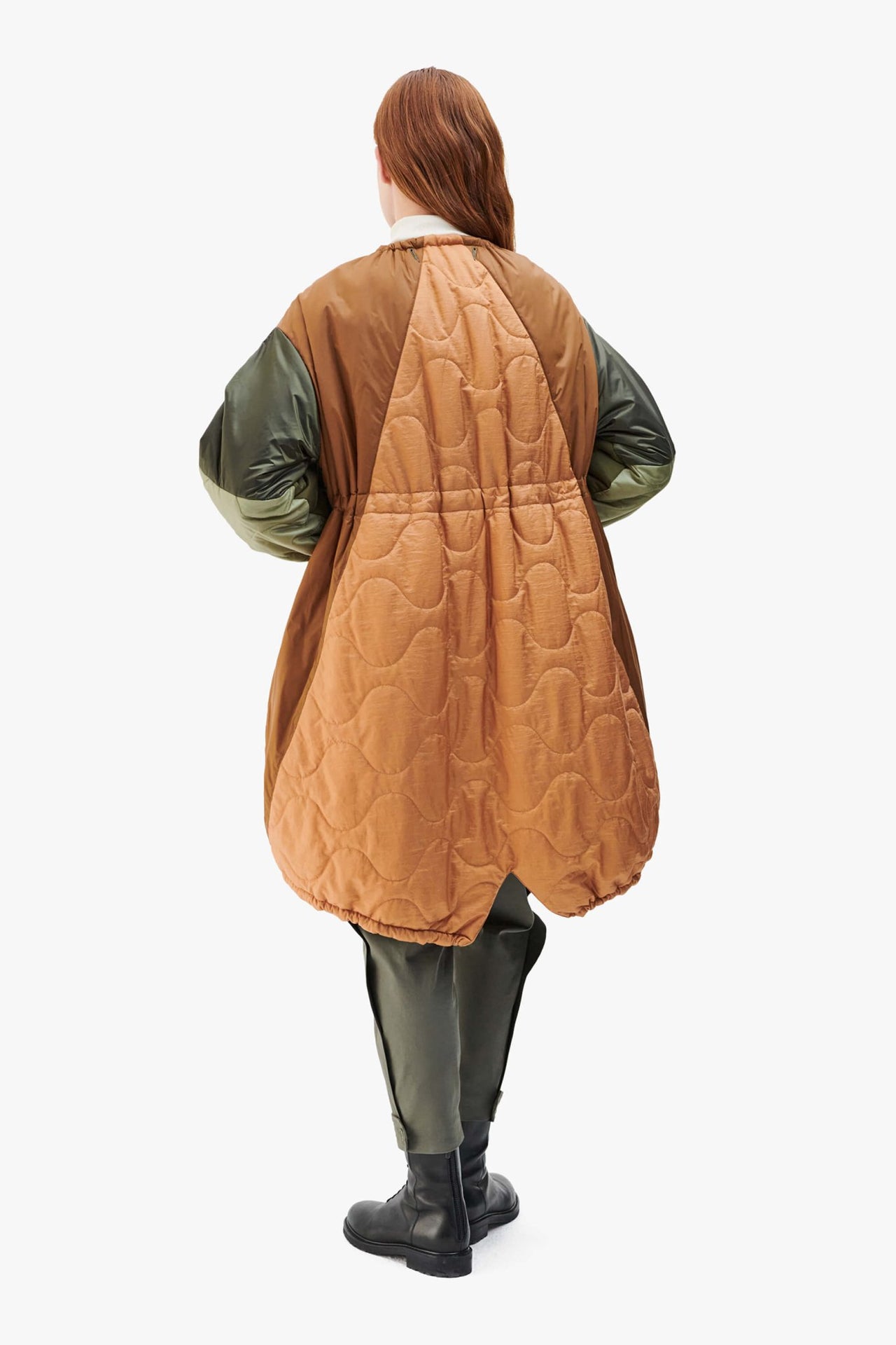 Parachute Patchwork Parka - Olive / Olive