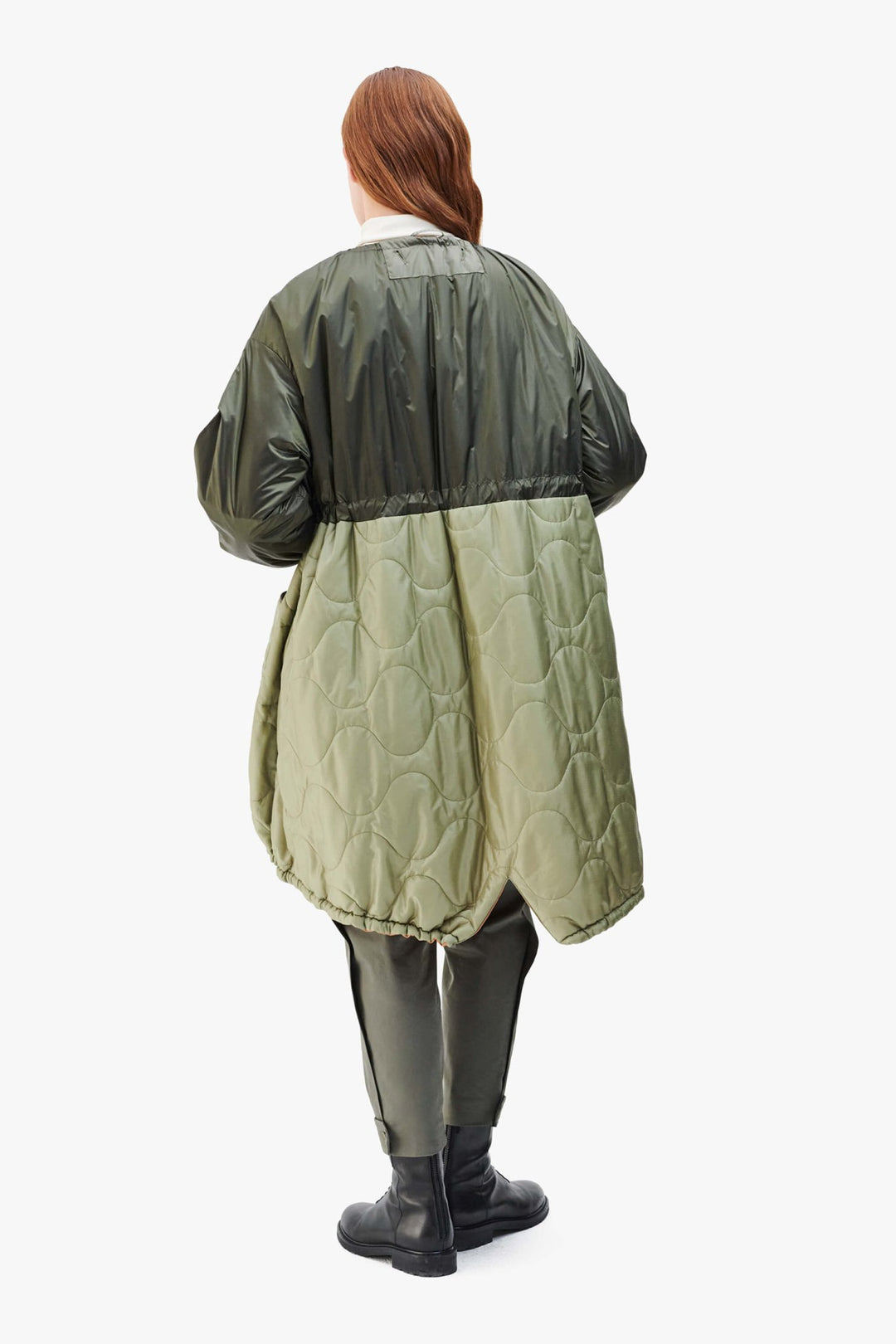 Parachute Patchwork Parka - Olive / Olive