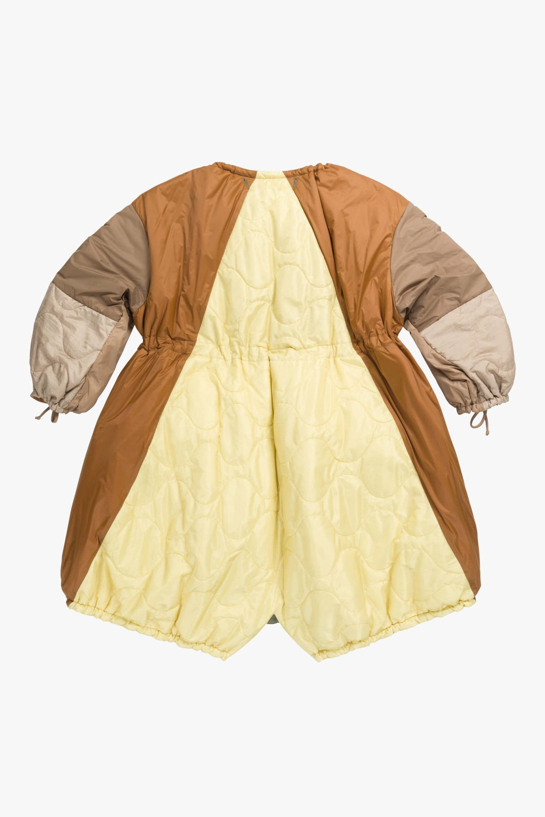 Parachute Patchwork Parka - Oak / Caramel