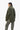 Convertible Rib Crew Jumper - Olive Green