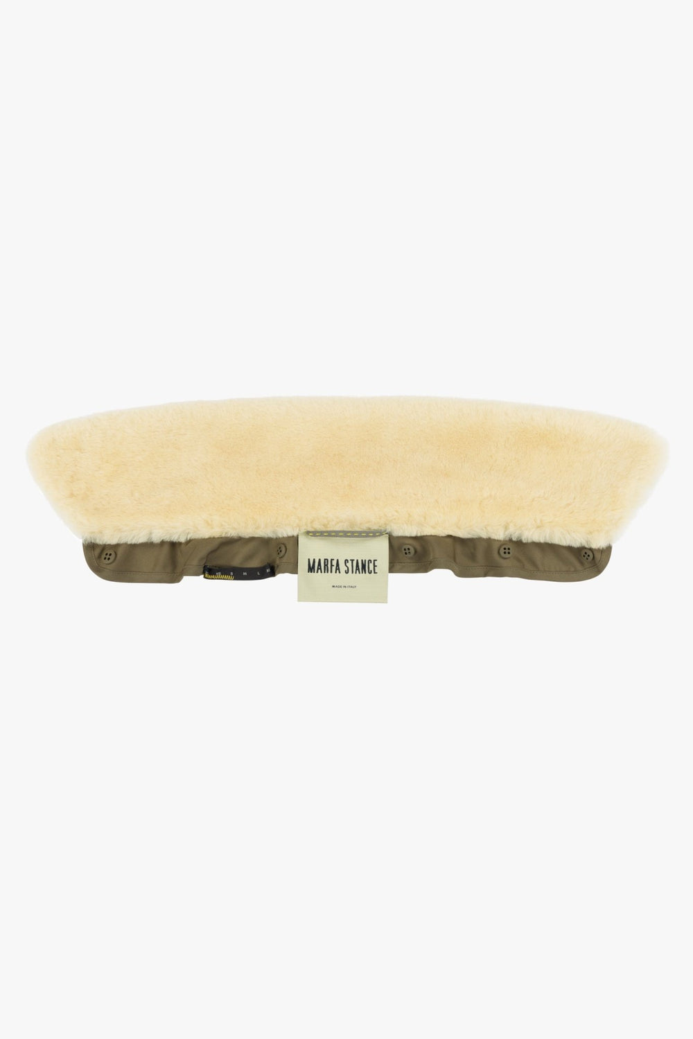 Shearling Collar - Pale Yellow