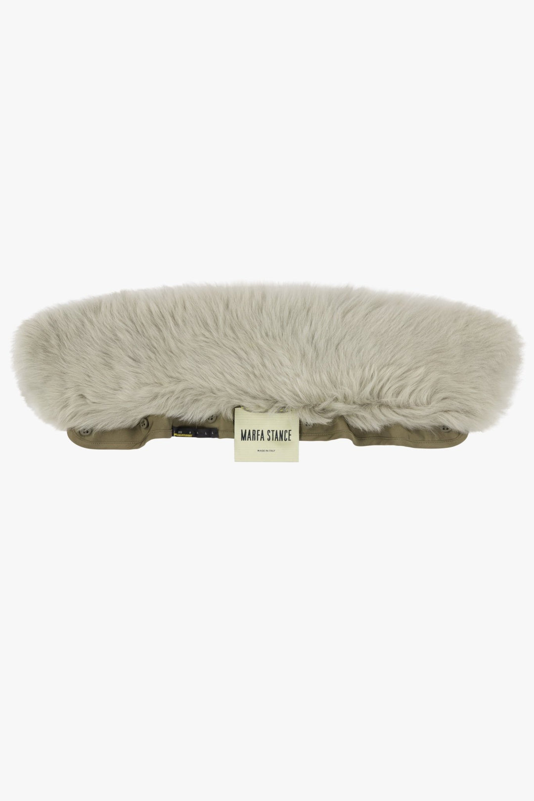 Shearling Collar - Pale Jade Long Hair