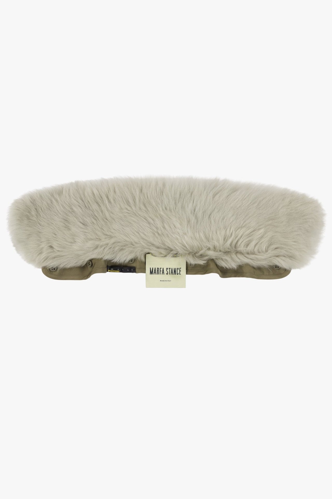 Shearling Collar - Pale Jade Long Hair