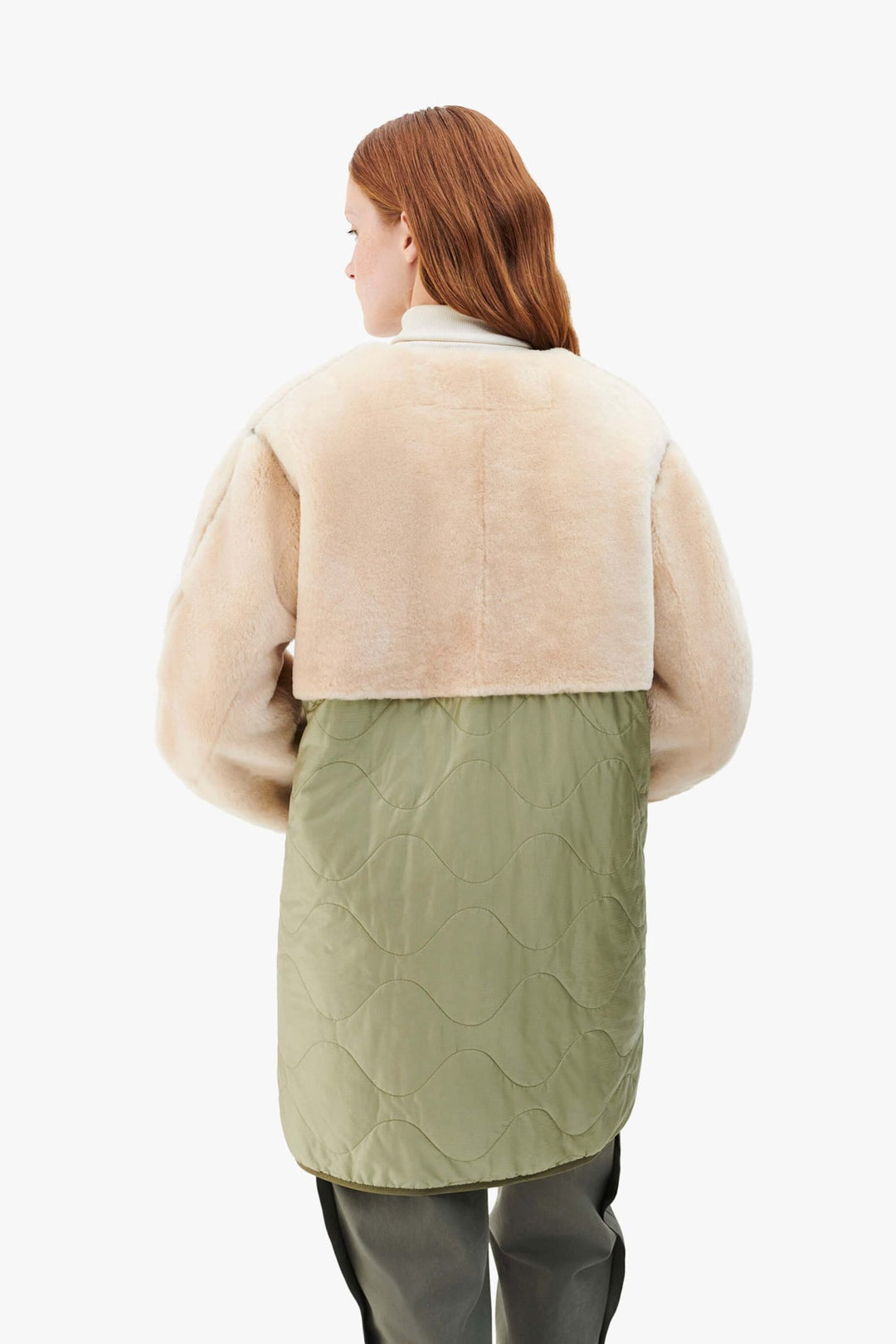Signature Shearling Quilt - Blush / Pale Yellow