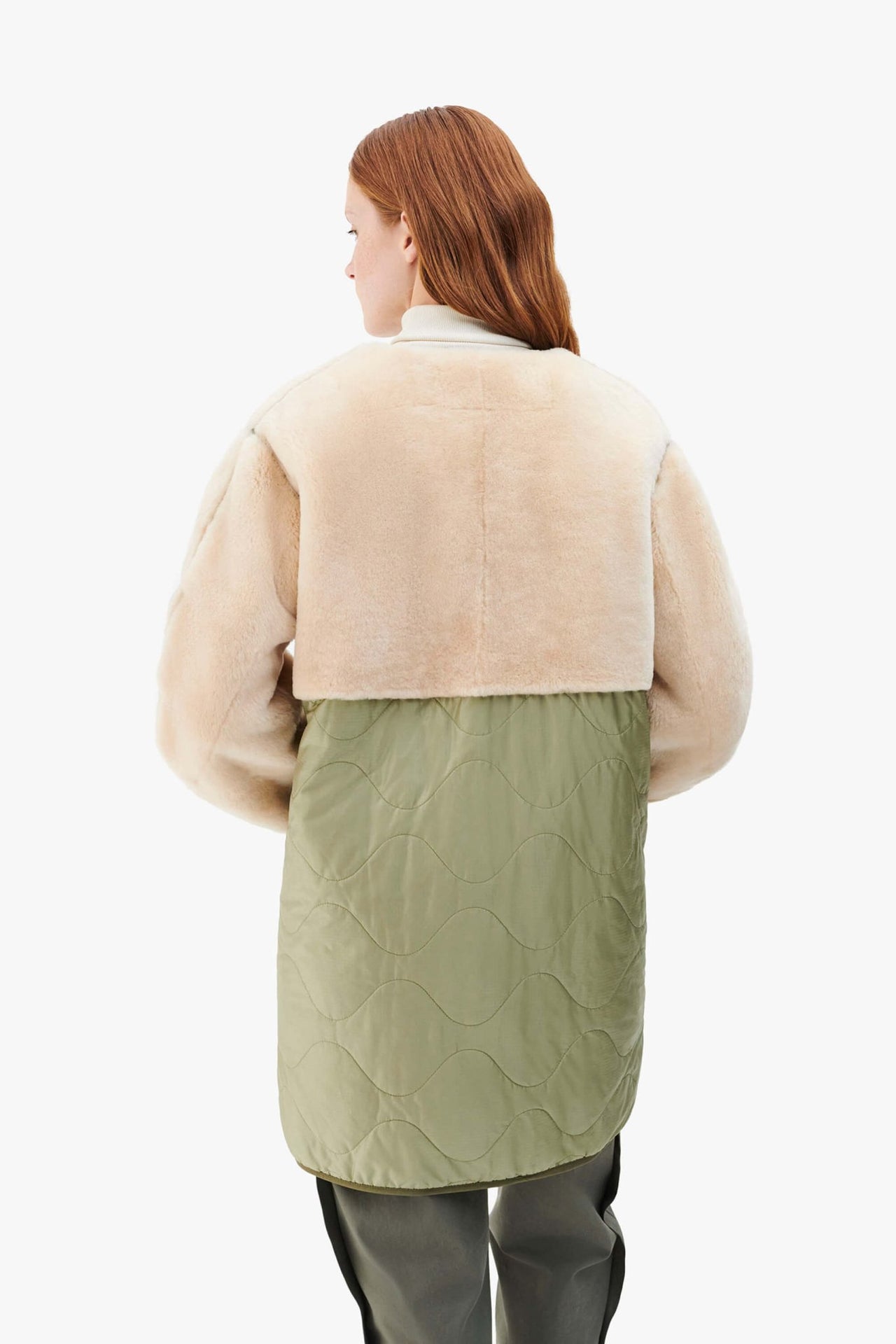 Signature Shearling Quilt - Blush / Pale Yellow