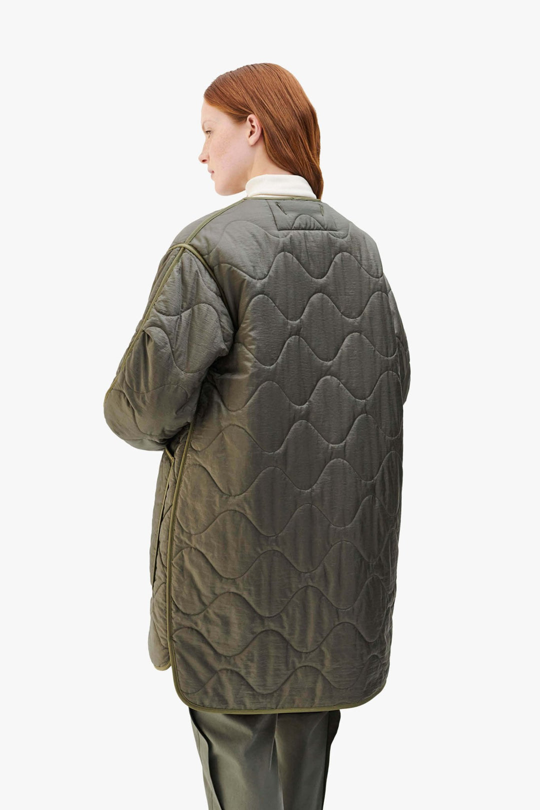 Signature Quilt - Dark Olive / Burnt Orange