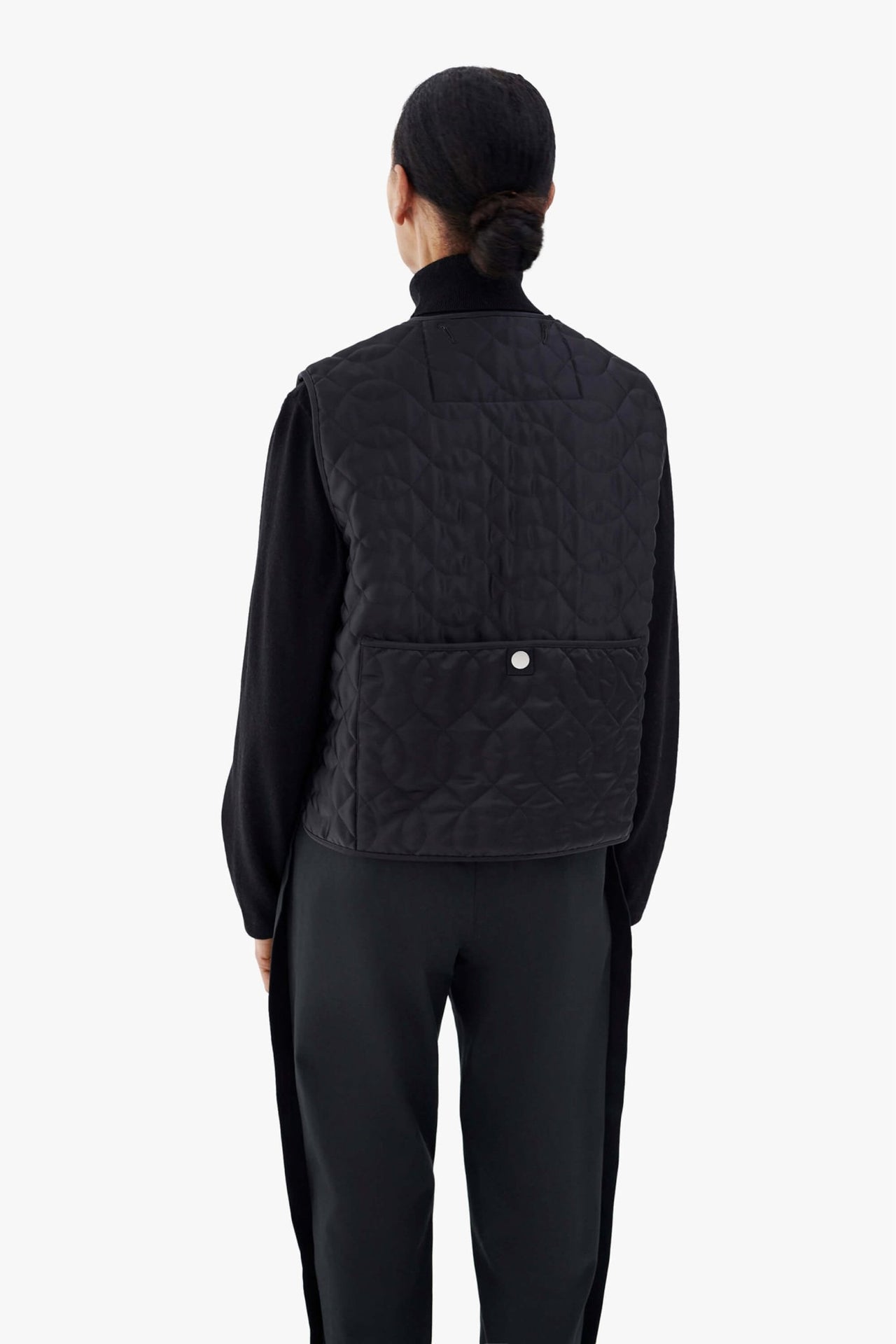 Utility Quilt Vest - Black / Anthracite