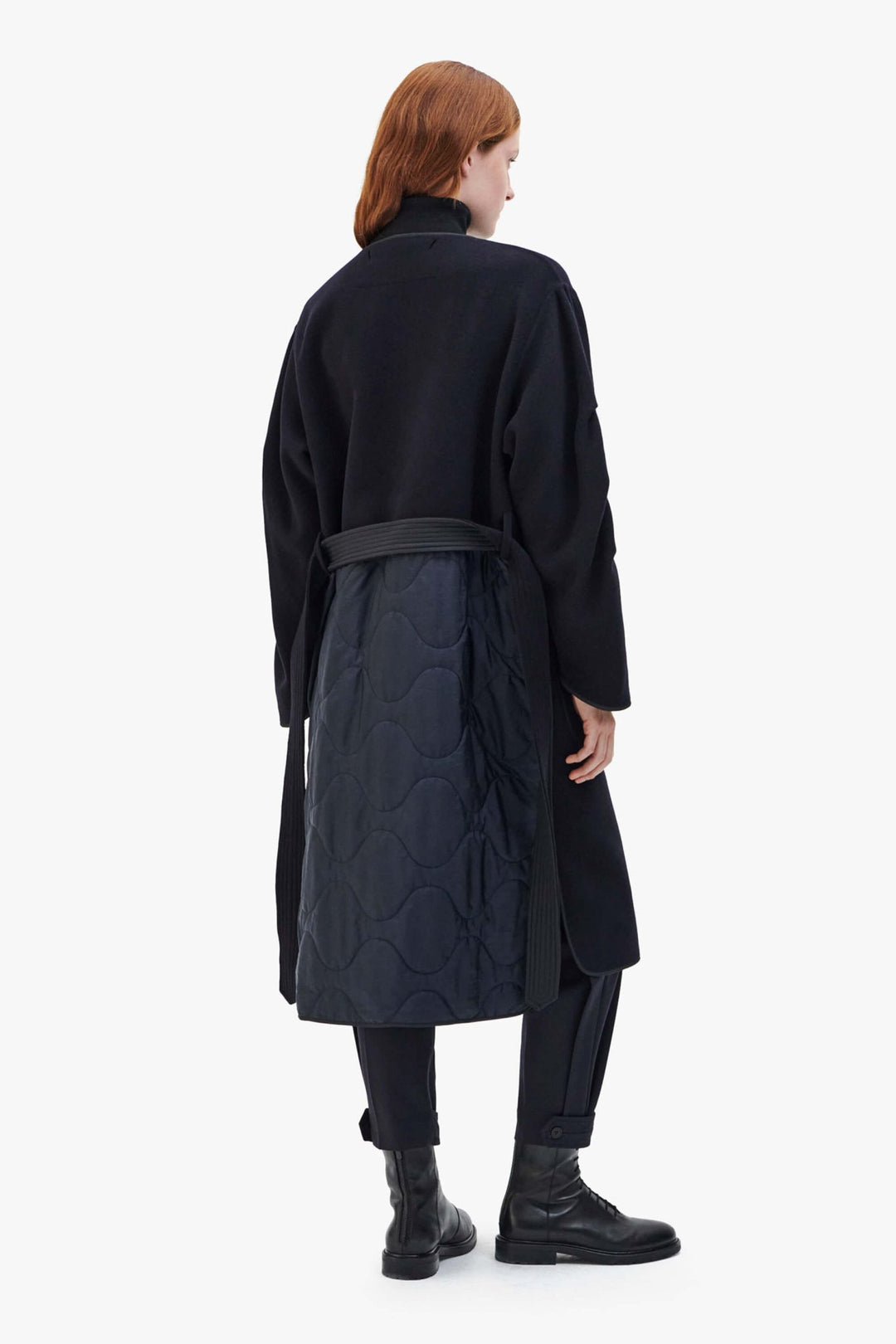 Signature Wool Parka - Navy / Black
