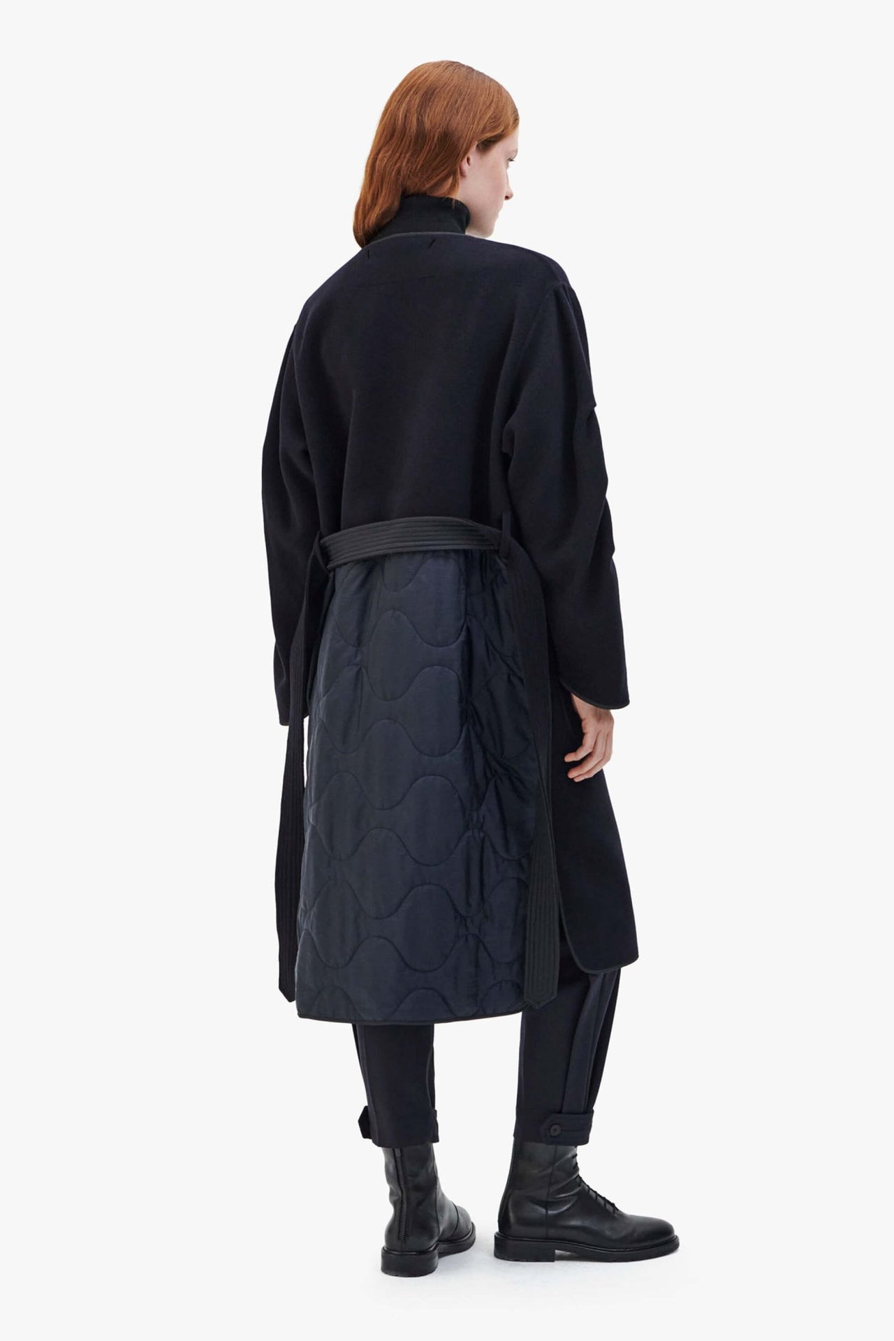 Signature Wool Parka - Navy / Black