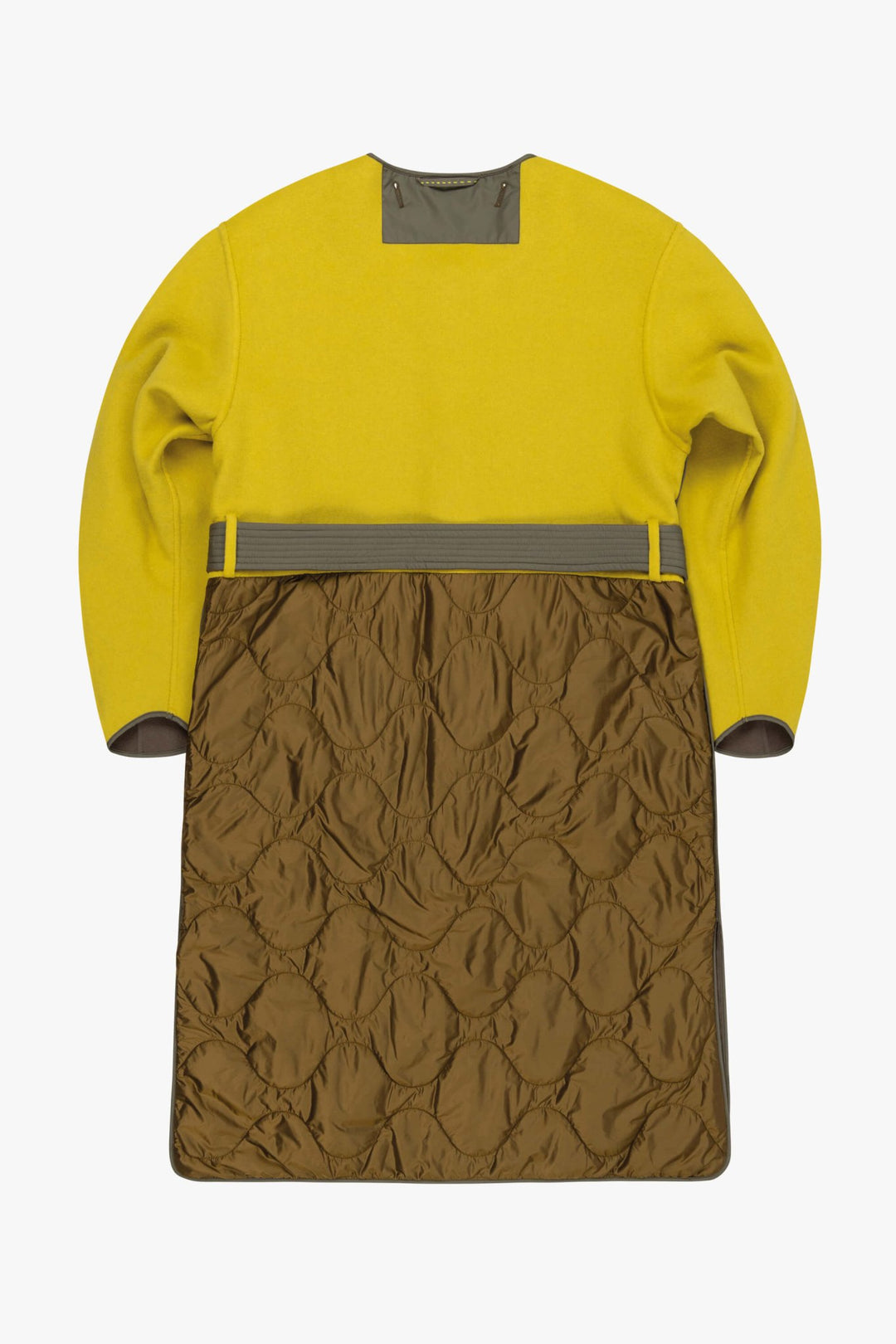 Signature Wool Parka - Olive / Chartreuse