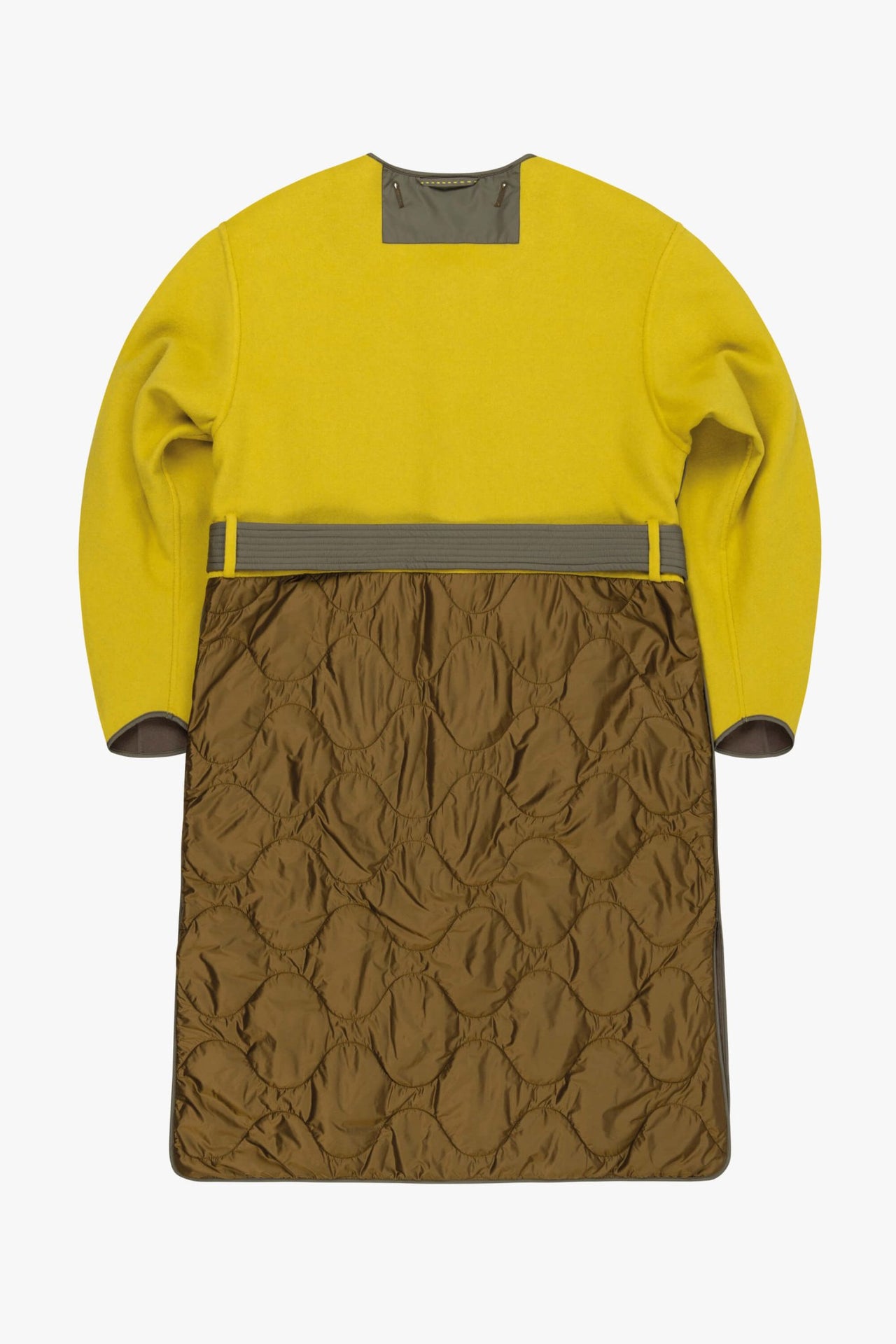 Signature Wool Parka - Olive / Chartreuse