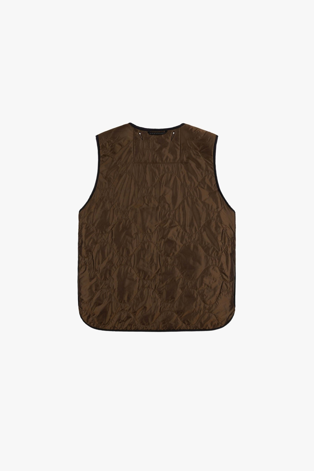 Signature Patchwork Wool Vest - Chestnut & Camel / Bronze