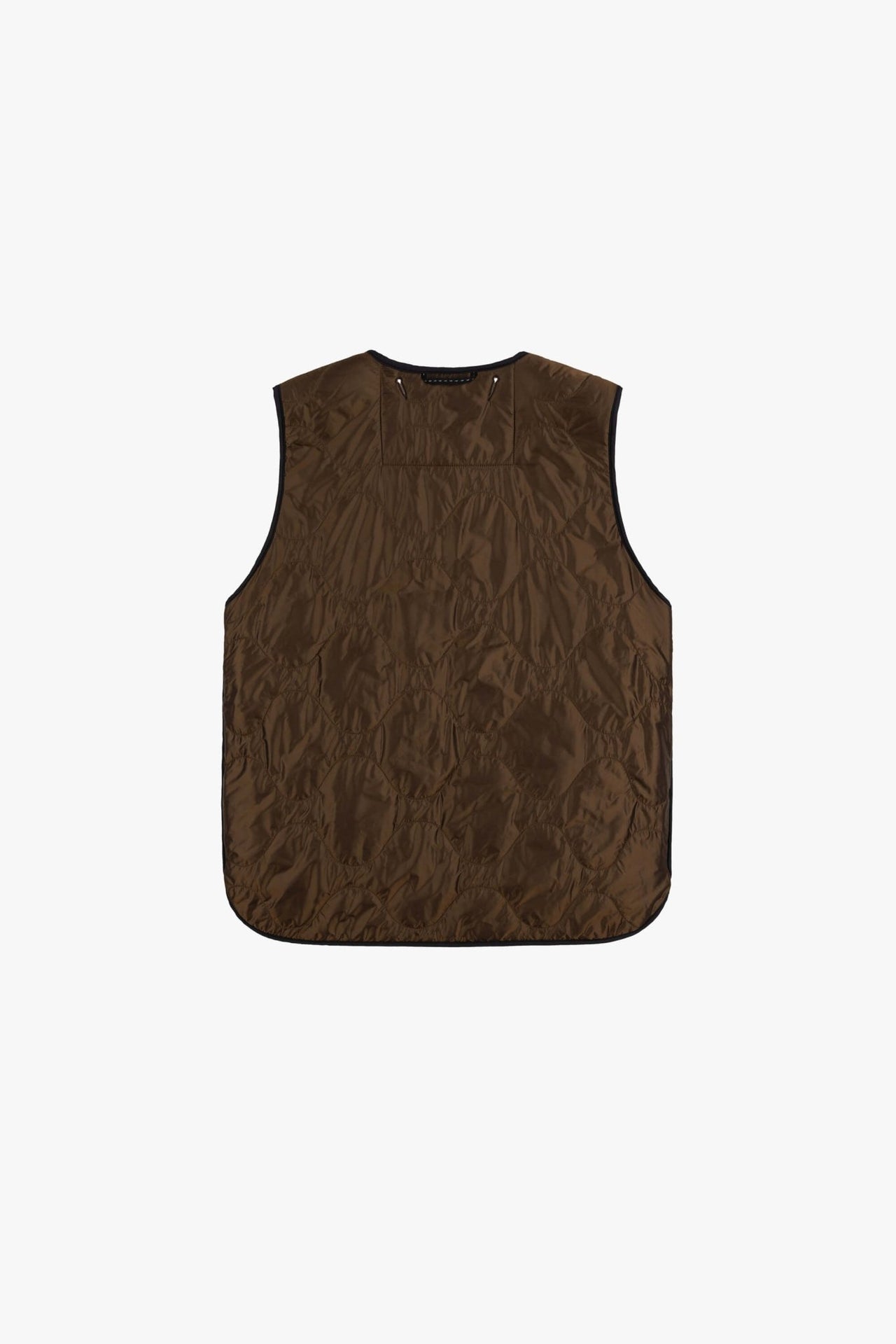 Signature Patchwork Wool Vest - Chestnut & Camel / Bronze
