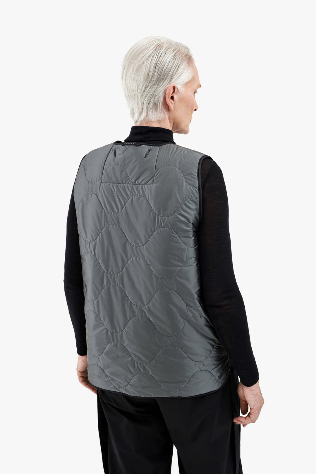 Signature Patchwork Wool Vest - Dark Olive & Navy / Anthracite