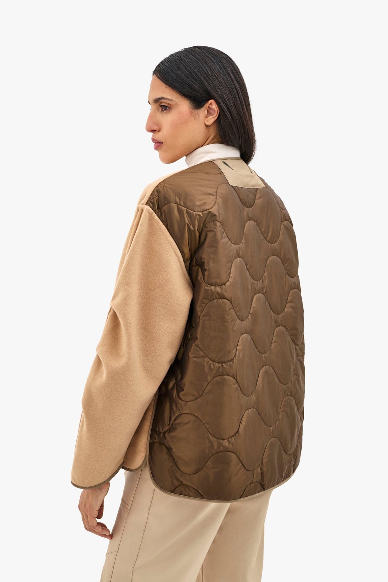 Signature Wool Peacoat - Camel / Sienna